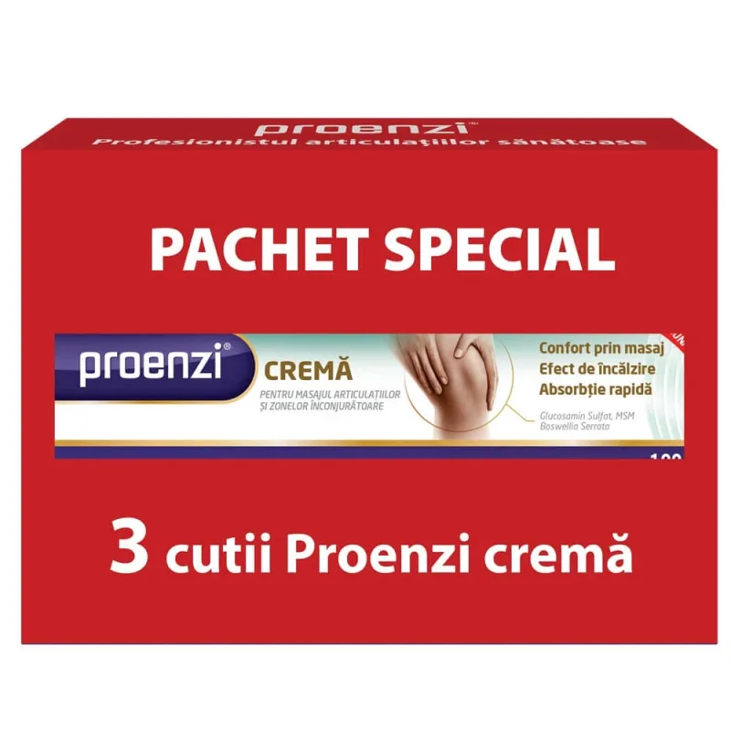 Ofertă pachet Proenzi Artrostop Cremă, 3x100ml, Walmark — preț și oferte