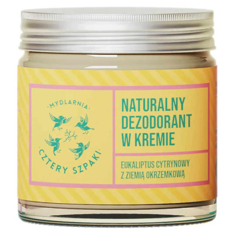 Four Pinks, deodorant în cremă, eucalipt de lămâie, 60 ml Mydlarnia Cztery Szpaki — preț și oferte
