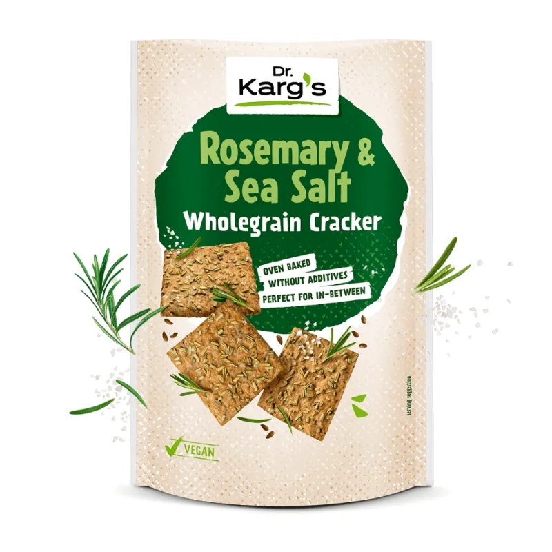 Snack integral cu Rozmarin si Sare de Mare, 110 g, Dr Karg`s — preț și oferte