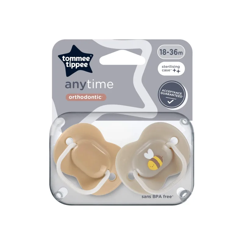 Suzete ortodontice Anytime, 18-36 luni, 2 bucati, Albinuta, Tommee Tippee — preț și oferte