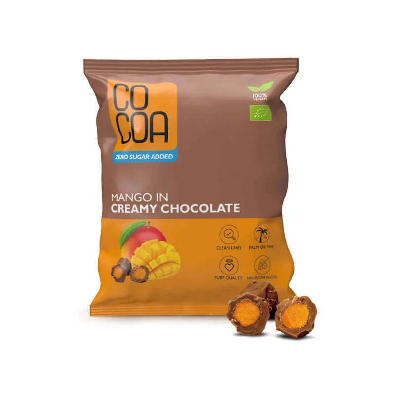 Mango in ciocolata cremoasa Bio, 70 g, Cocoa — preț și oferte