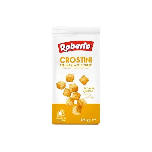 Crutoane rumenite Crostini, 125 g, Roberto — preț și oferte