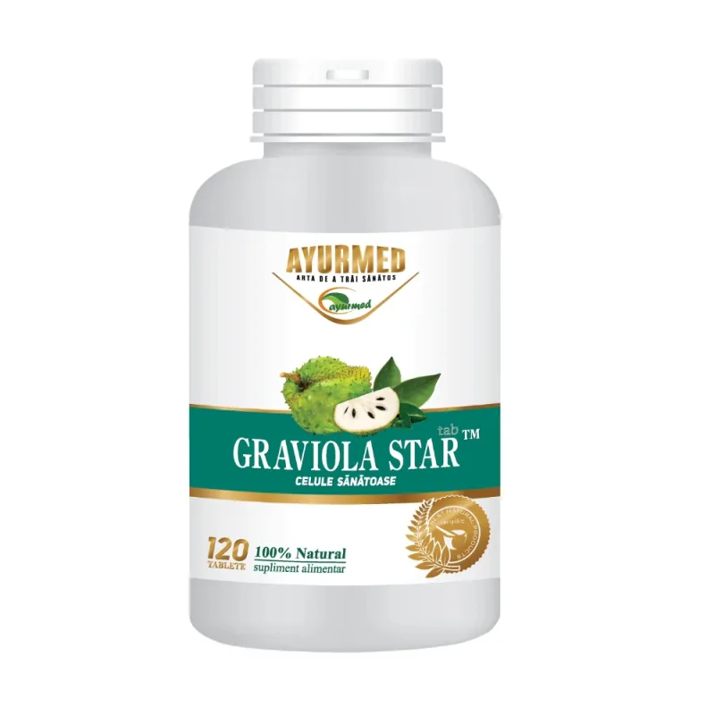Graviola Star, 120 tablete, Ayurmed — preț și oferte