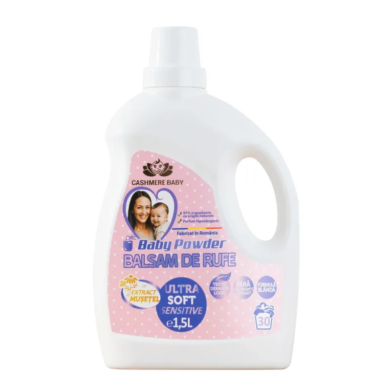 Balsam de rufe Ultra Soft Baby Powder, 1.5 litri, Cashmere Aroma — preț și oferte