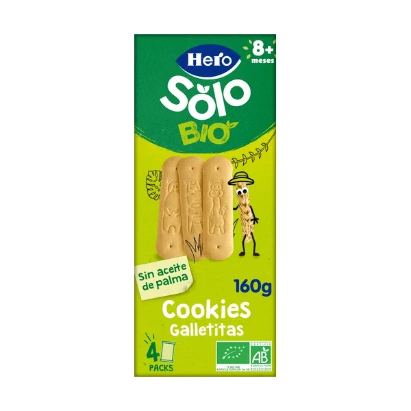 Biscuiti Bio Solo, + 8 luni, 160 g, Hero — preț și oferte