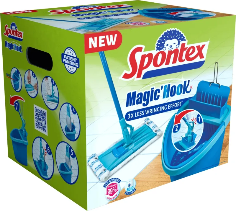Cârlig magic Spontex, mop cu sistem — preț și oferte