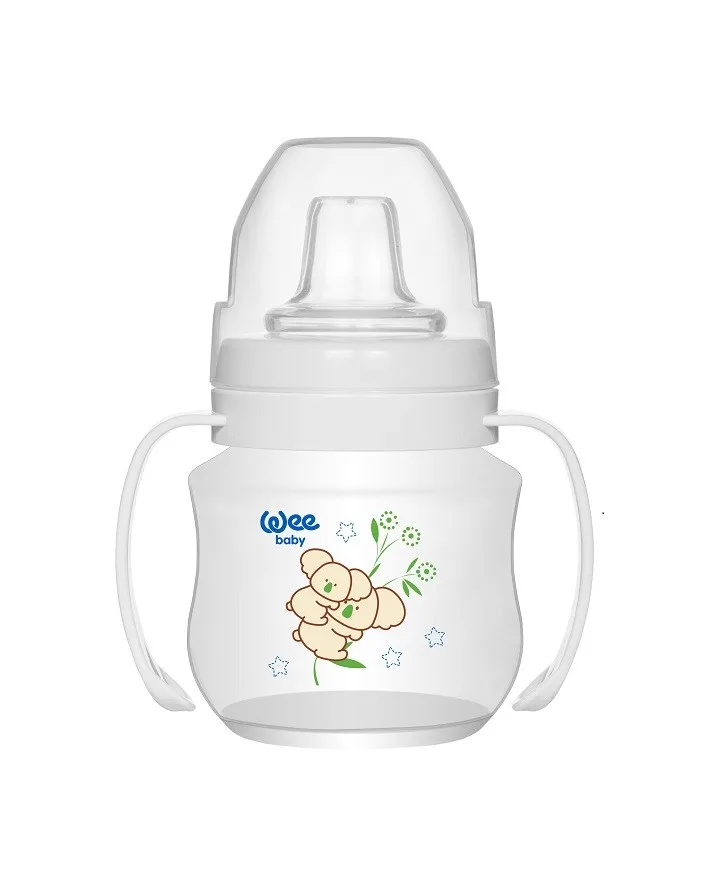 WEE BABY Pahar care nu curge cu maner 125ml -753 — preț și oferte