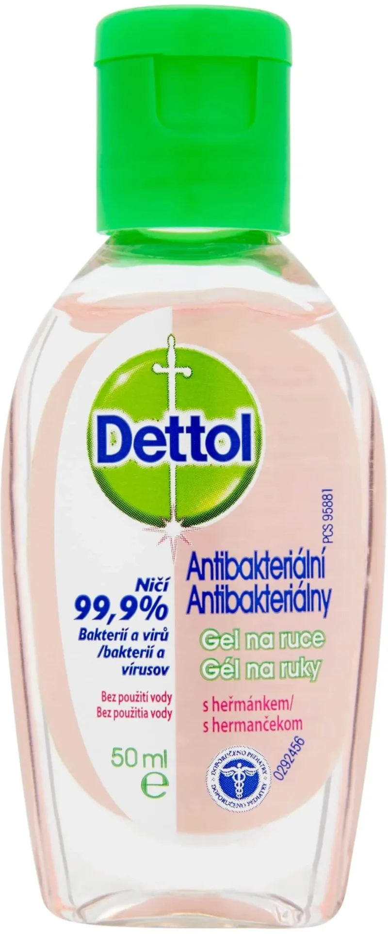 Dettol gel de mâini antibacterian cu mușețel 50 ml — preț și oferte