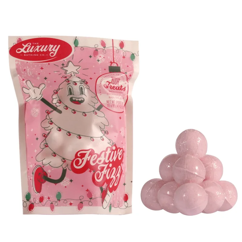 Set Cadou Festive Fizz Bile de Baie, 10x15 g, The Luxury Bathing — preț și oferte