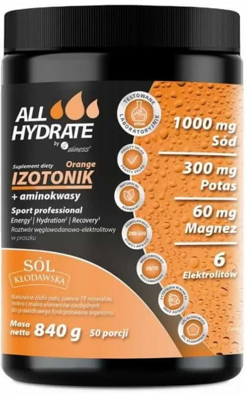 Isotonic Orange + Aminoacizi 840g ALLHydrate — preț și oferte