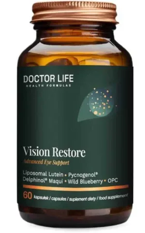 Doctor Life Vision Restore (Luteină, Pycnogenol, curcumină) 60 capsule