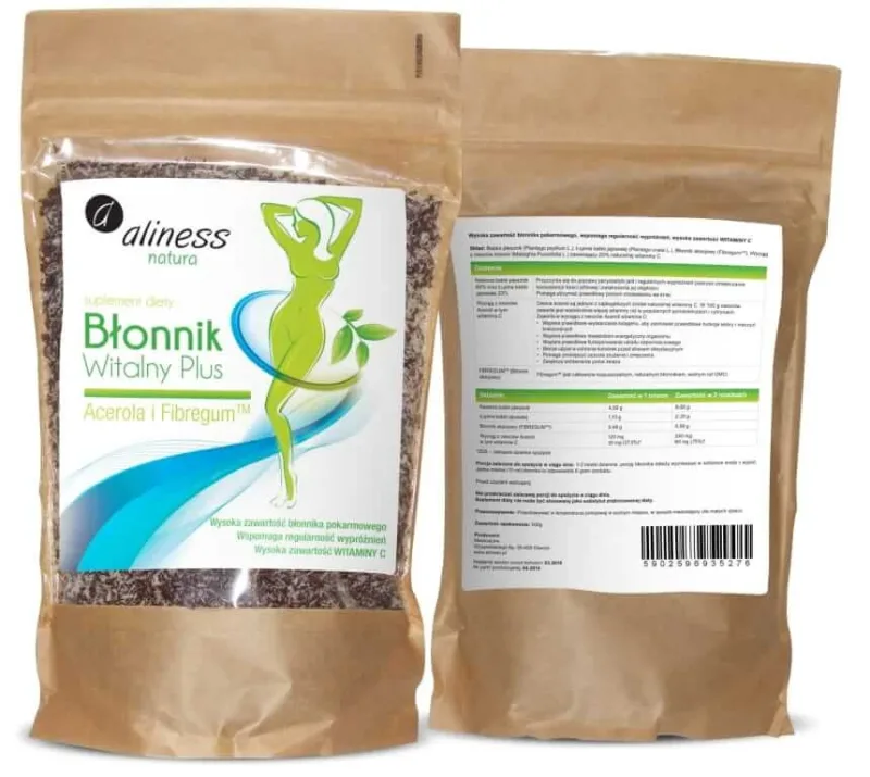 Vital Fibre Plus Acerola și Fibregum 0,5 kg Aliness — preț și oferte