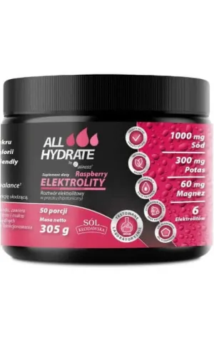 Electroliți Zmeură 305g ALLHydrate