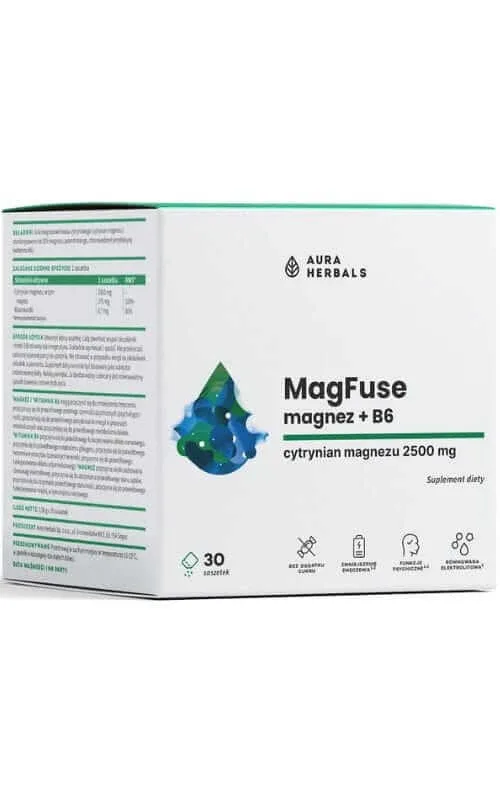 MagFuse - Magneziu + B6 - pliculețe 30 buc Aura Herbals — preț și oferte