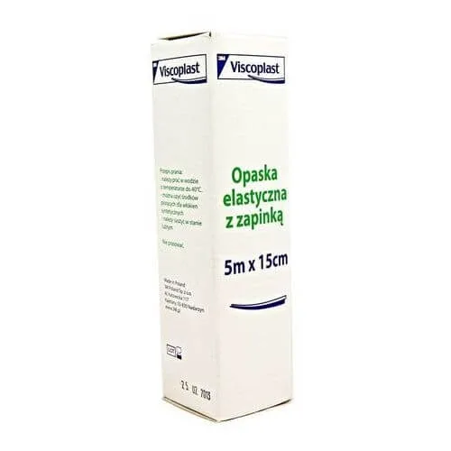 Viscoplast, bandaj elastic cu zapink, 5m x 15cm, 1 buc — preț și oferte