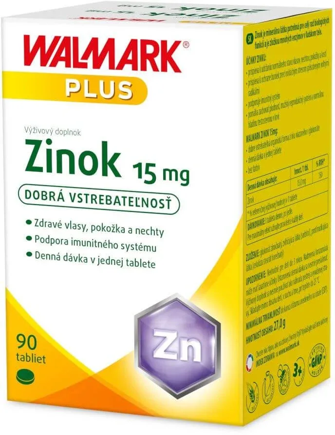Walmark Zinc 15 mg 90 comprimate — preț și oferte