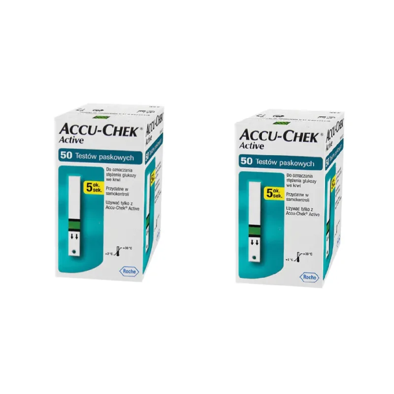 Accu-Chek Active, benzi de testare, 2 x 50 unități — preț și oferte
