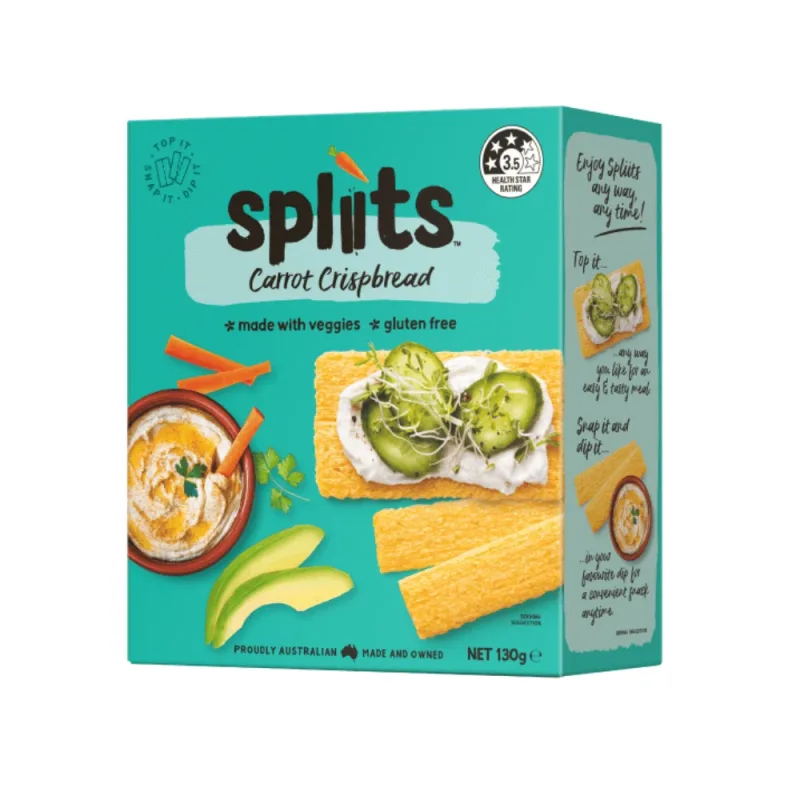Paine uscata cu morcov fara gluten, 130 g, Spliits — preț și oferte