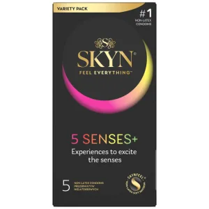 Unimil Skyn 5 Senses+, prezervative fără latex, 5 bucăți