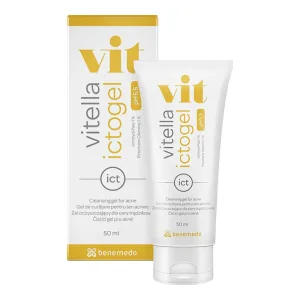 Vitella Ictogel, gel de curățare facială pentru ten cu tendință acneică, 50 ml
