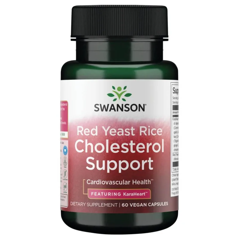 Swanson Red Yeast Rice Cholesterol Support, 60 capsule vegetariene — preț și oferte