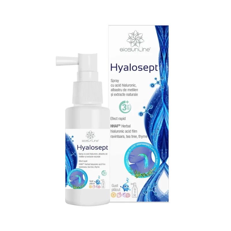 Hyalosept spray oral, 30 ml, BioSunLine — preț și oferte