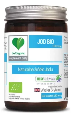 BeOrganic Iod Bio 150 mcg 100 comprimate