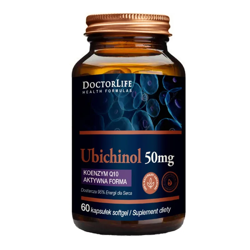 Doctor Life Ubiquinol 50 mg, formă activă de coenzima Q10, 60 capsule — preț și oferte