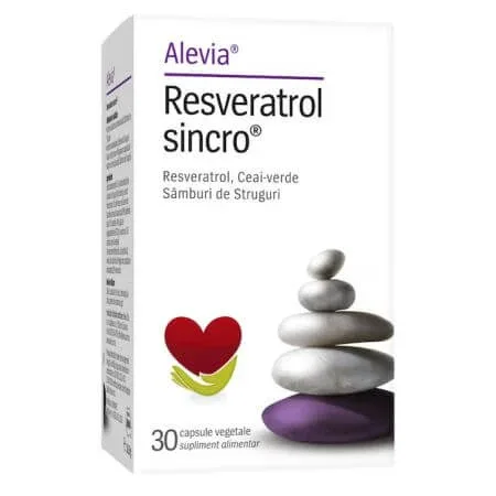 Resveratrol Sincro, 30 comprimate, Alevia — preț și oferte