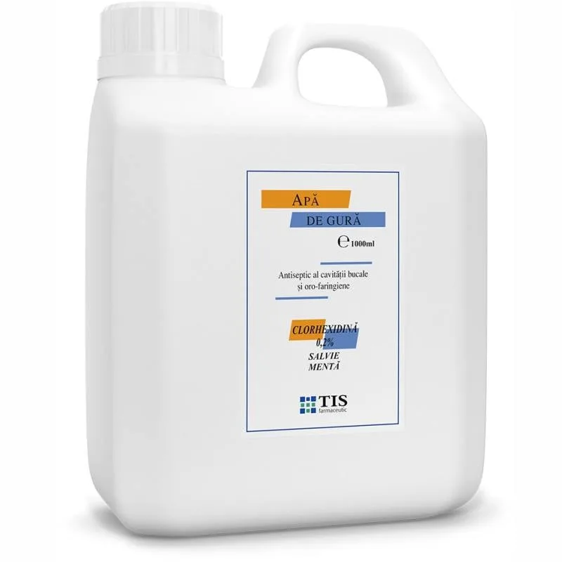 Apa de gura cu Clorhexidina 0,2% Tisodent, 1000 ml, Tis Farmaceutic — preț și oferte