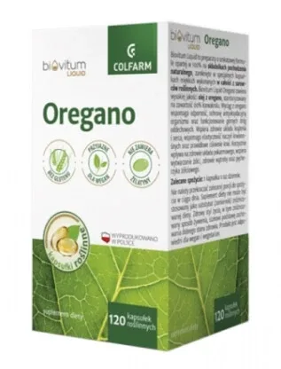 Oregano lichid Biovitum, 120 capsule — preț și oferte