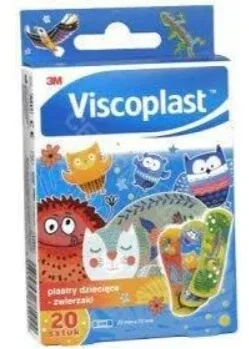 Viscoplast, Plasturi pentru copii, Animale, 20 bucăți