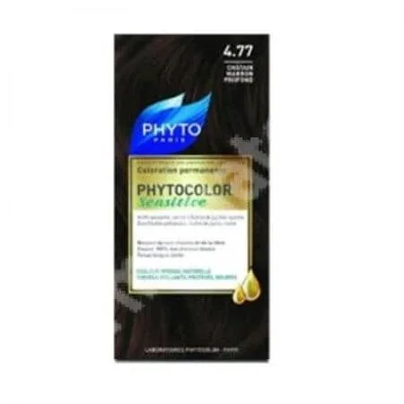 Vopsea pentru par Phytocolor Sensitive, nuanta 4.77 castaniu intens, Phyto — preț și oferte