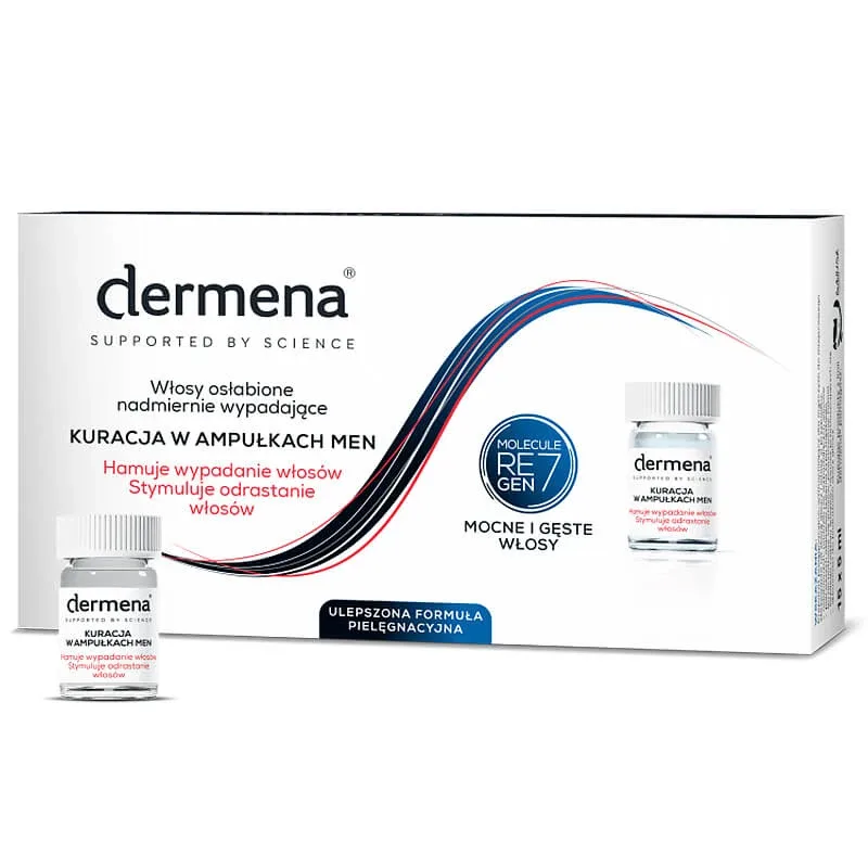Dermena Men, tratament împotriva căderii părului, fiole, 15 x 5 ml — preț și oferte