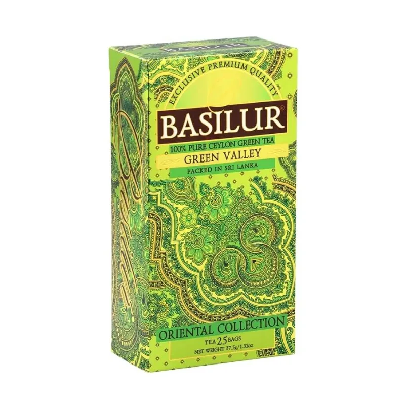 Ceai Green Valley, 25 plicuri, Basilur — preț și oferte