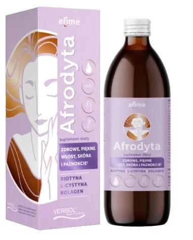 Efime Aphrodite păr picant sănătos piele și unghii, biotină, L-cistină, colagen, 500 ml — preț și oferte