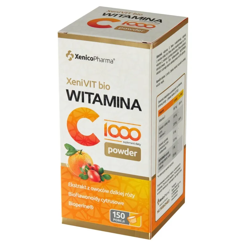 XeniVIT BIO Vitamina C 1000 pulbere, 161.15g Xenico Pharma — preț și oferte