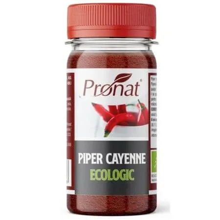 Piper rosu cayenne bio, 45 g, Pronat — preț și oferte