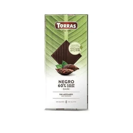 Ciocolata neagra cu 60% cacao, 100 g, Torras — preț și oferte