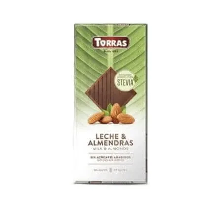 Ciocolata cu lapte si migdale, 125 g, Torras — preț și oferte