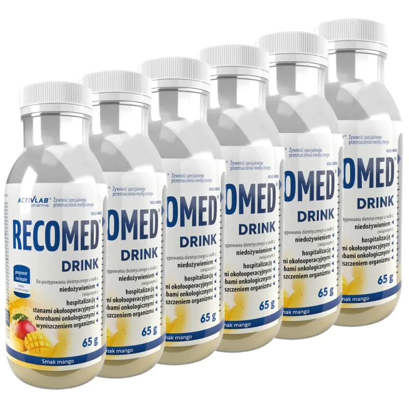 Activlab Pharma RecoMed Drink set, preparat nutritiv, aromă de mango, 6 x 65 g — preț și oferte