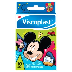 Plasturi pentru copii Viscoplast, Mickey Mouse și prietenii, 10 bucăți