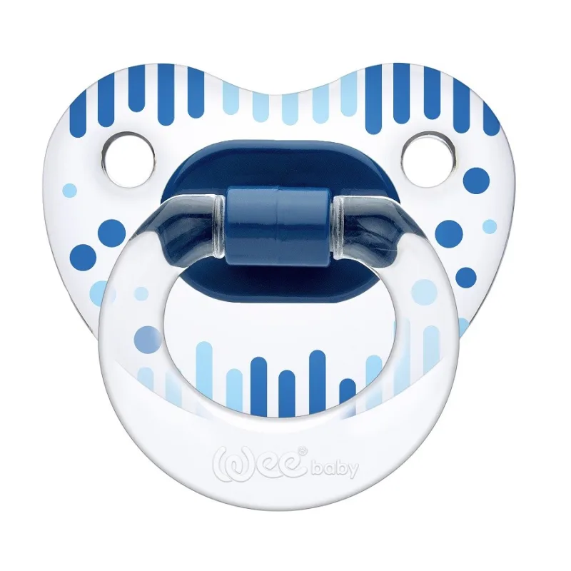 WEE BABY Suzeta silicon ortodontica transparenta cu desen nr.1 - 836 — preț și oferte