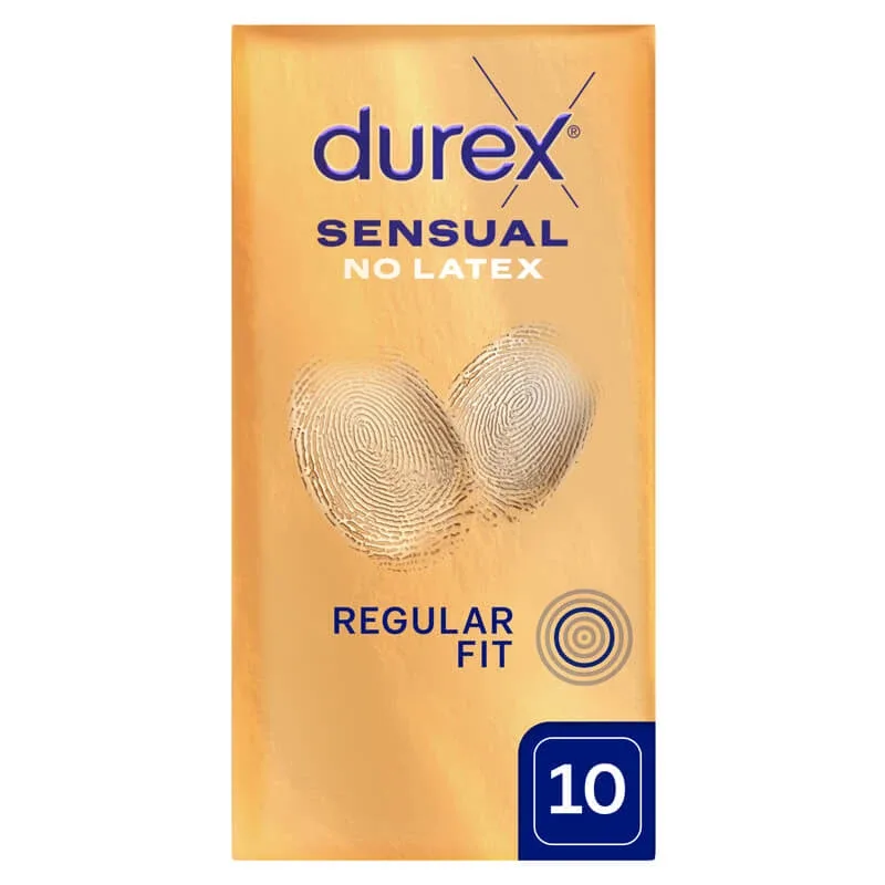 Durex Sensual No Latex, prezervative fără latex, 10 bucăți — preț și oferte
