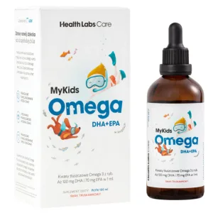 Health Labs MyKids Omega DHA+EPA, picături pentru copii de la 3 ani, aromă de căpșuni, 100 ml