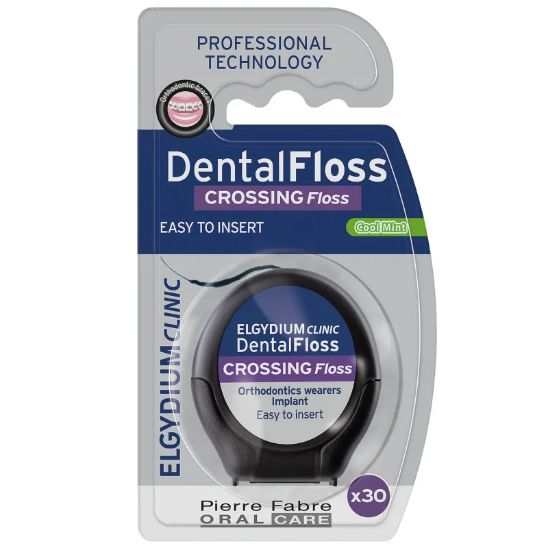 Elgydium Clinic DentalFloss Crossing, ață dentară pentru aparate dentare și implanturi — preț și oferte