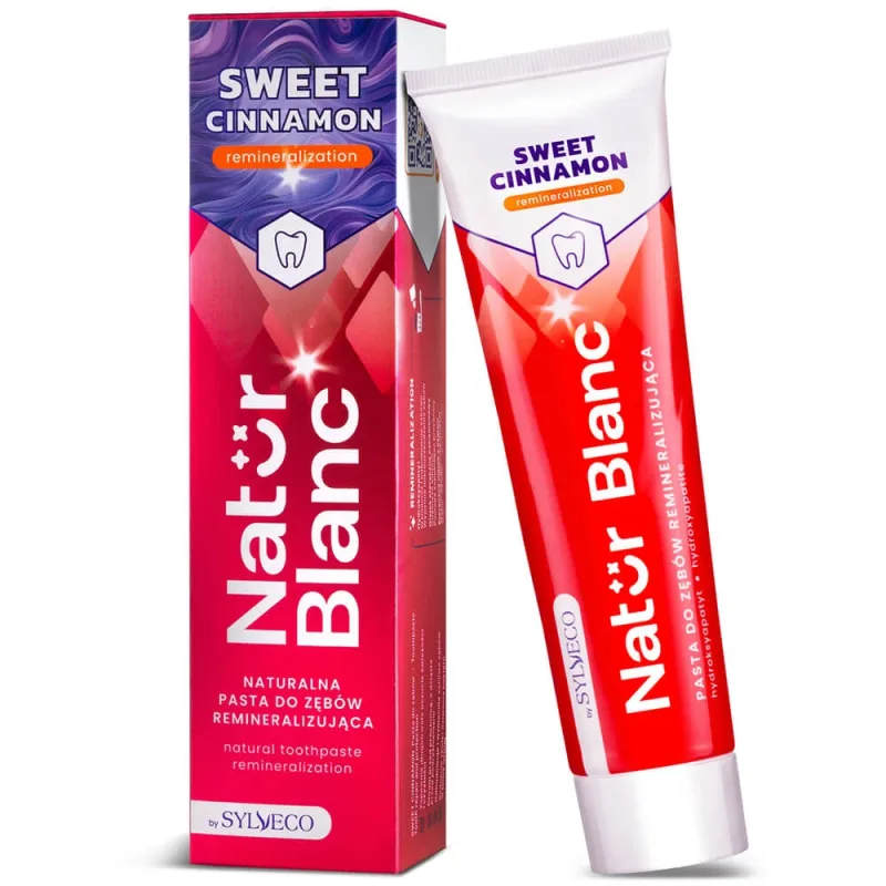 Sylveco Natur Blanc, pastă de dinți remineralizantă, scorțișoară dulce, 100 g — preț și oferte