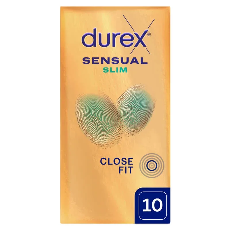 Durex Sensual Slim, prezervative super-subțiri, 10 bucăți — preț și oferte