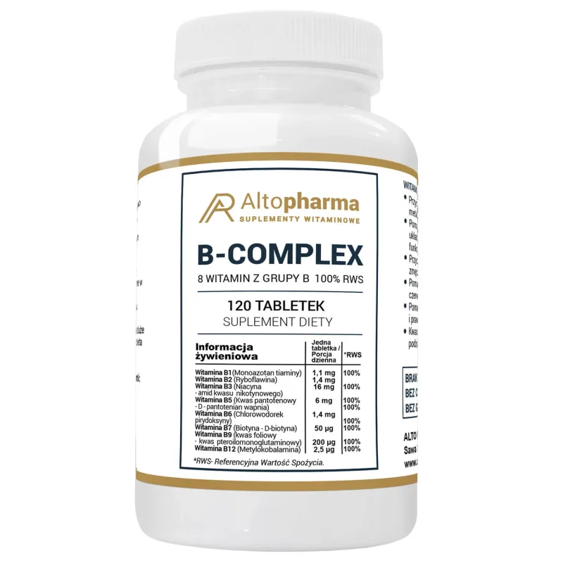 AltoPharma B-Complex, 100% RWS, 120 comprimate — preț și oferte