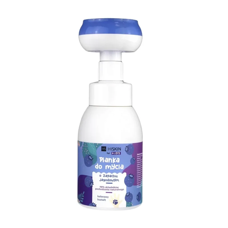 HiSkin For Kids, spumă de spălat mâini și corp, fructe de pădure, 300 ml — preț și oferte